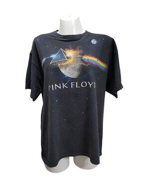 Pink Floyd Dark Side Of The Moon Graphic T-Shirt Black XL Cotton Blend